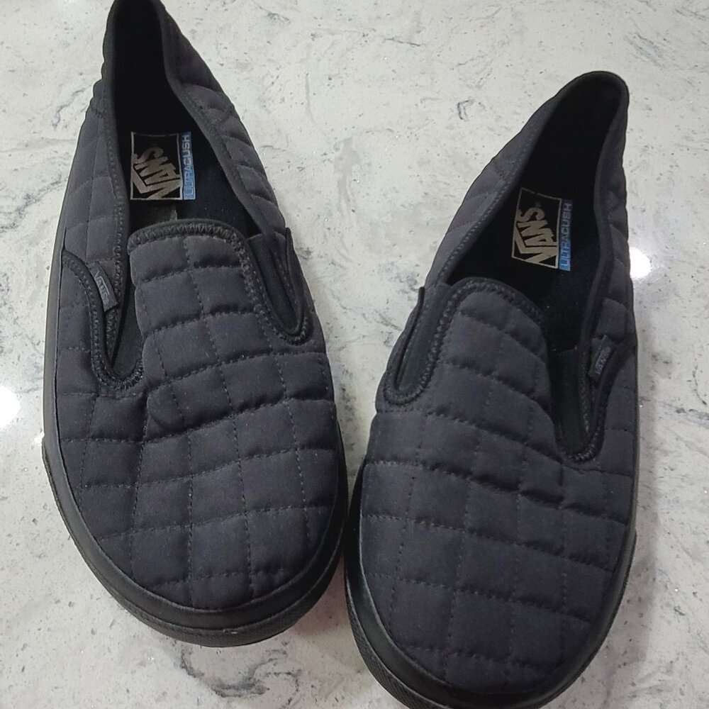 Vans black slippers